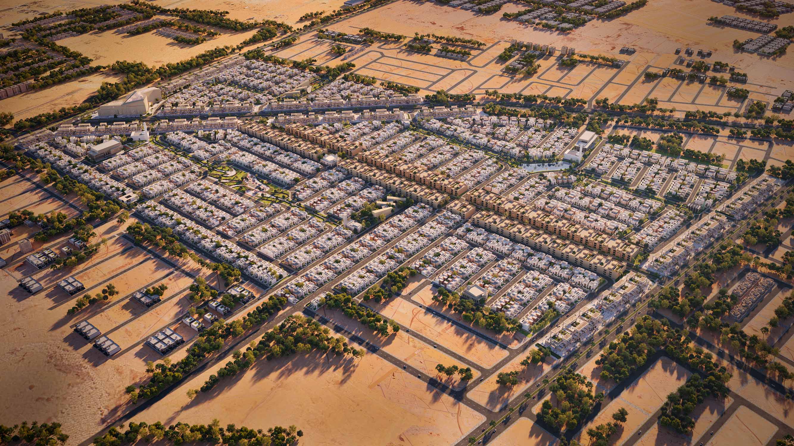 Durrat Al Janadriyah masterplan aerial view